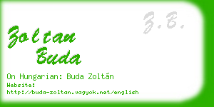 zoltan buda business card